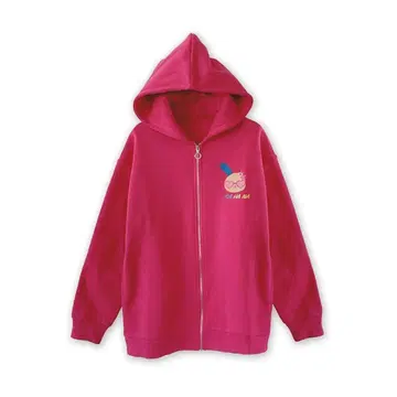 여성용 속기모 지퍼 후드티 (우사하나) L 사이즈 1점