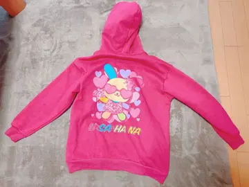 여성용 속기모 지퍼 후드티 (우사하나) L 사이즈 1점