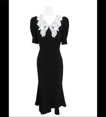 snidel 자수 화이트칼라 머메이드 원피스