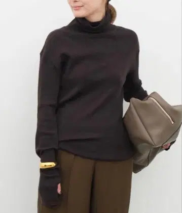 새상품 Deuxieme Classe rib 터틀 브라운