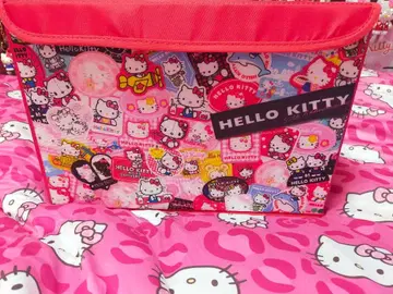 시마무라 헬로키티 50주년 뚜껑 포함 수납 박스 빨간색