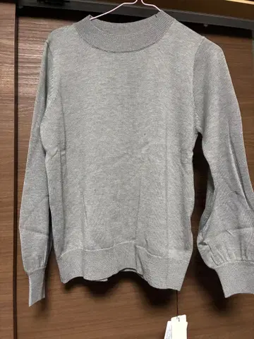 택 포함 미사용 새상품 그레디 브릴리언트 그레이 펄 니트