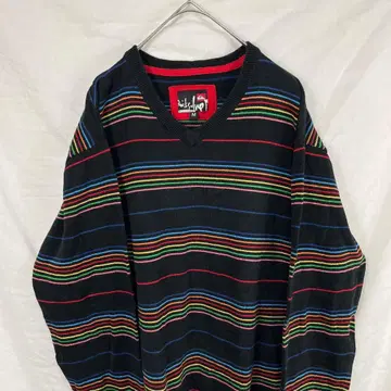 00s 퀵실버 quick silver 멀티 보더 니트