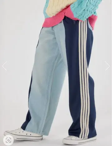 로데오 크라운 [ UNISEX ] 커스텀 트랙 데님 팬츠 S 사이즈