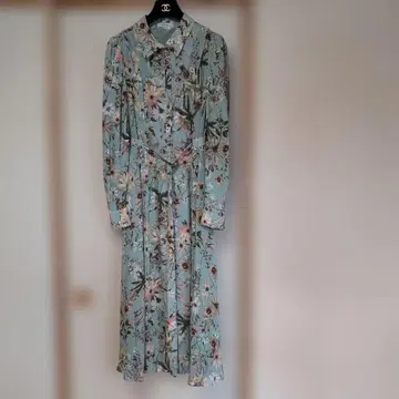 에포카 탁한 그린 꽃무늬 원피스