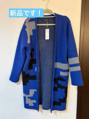 BOUTIQUE JUNKO 스퀘어 도트 니트 가디건