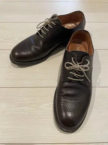 HIROKAWA 스코치 그레인 다크 브라운 비즈니스 슈즈