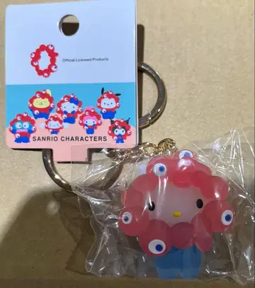 오사카 간사이 만박 미야쿠미야쿠 산리오 나리키리 키링 클리어 컬러 키티