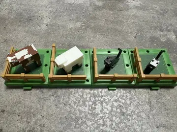 마인크래프트 빗쿠라타마고 목욕탕 목장 양 소 고양이 마이크라 4세트