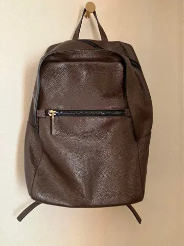 잔니 키아리니 브라운 가죽 백팩
