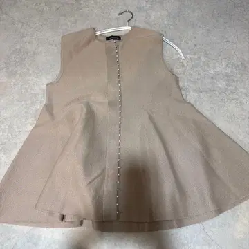 GREEN LABEL RELAXING 베이지 플레어 베스트