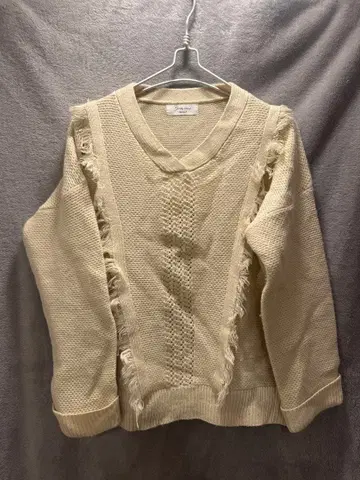 shelly island hawaii V넥 스웨터 와이드 실루엣