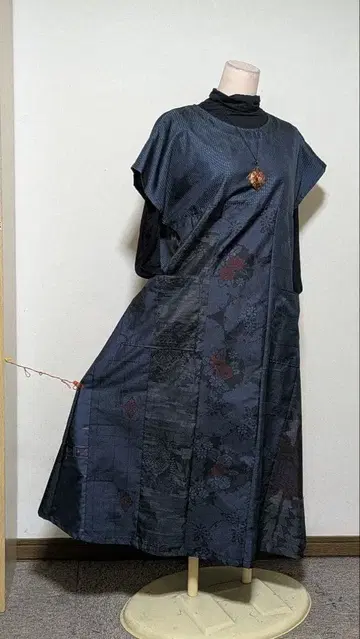 오시마  기모노 리메이크 롱 원피스 A 13