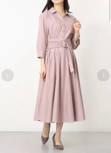 저스길리티 셔츠 원피스 (7분 소매)