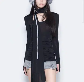 S asymmetric drape tops theredthread