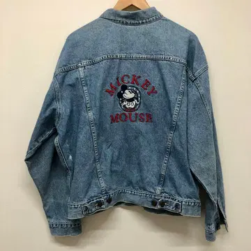 90's Vintage Disney 미키 데님 자켓 G 자켓