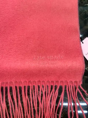 새상품 kate spade 캐시미어 100% 핑크 머플러