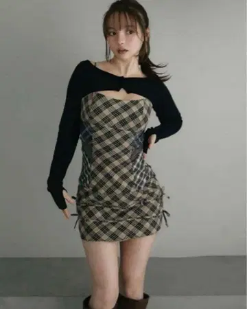 ANDMARY Aine set mini dress beige S