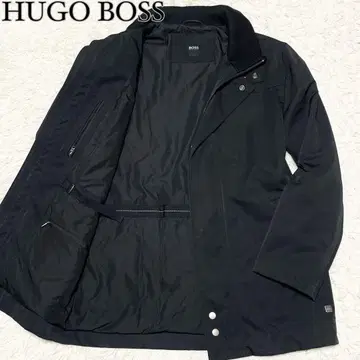 [ 새상품급 ] 휴고보스 자켓 코트 블랙 블랙 사이즈 48