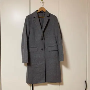 UNIQLO 울 캐시미어 체스터 코트 그레이