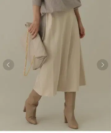 카오스 로새틴 바이아스 스커트