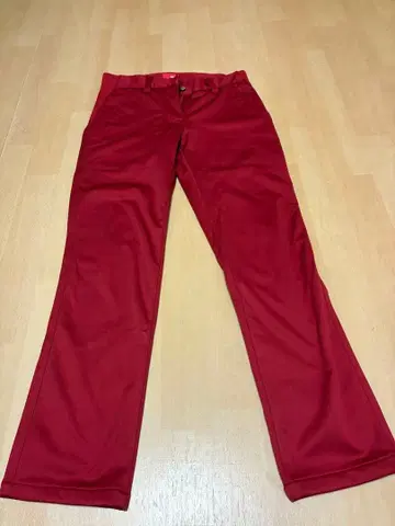 가을 겨울용 여성용 골프 팬츠 빨간색 L 인심 74cm