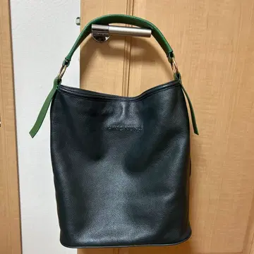 브랜드 힌쿠눙크 다크 그린 가죽 숄더백