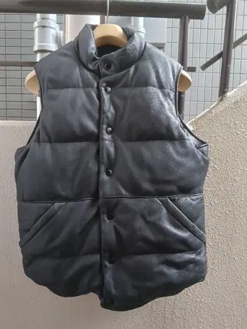 초레어! Schott 가죽 다운 베스트 M