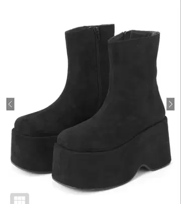 GRL 스웨이드 통굽 부츠