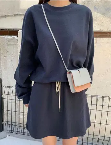 네이비 맨투맨 셋업