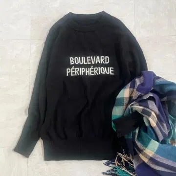 Spick&Span 스픽 앤 스팬 프렌치 로고 니트