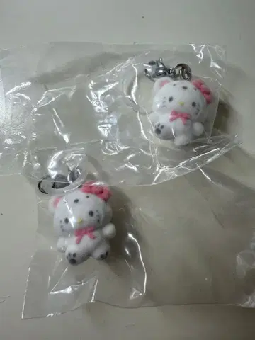 헬로키티 산리오 메지루시 액세서리 복슬복슬 스노우 키티