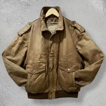 가죽 플라이트 자켓 A-2 G-1 천연 가죽 XL