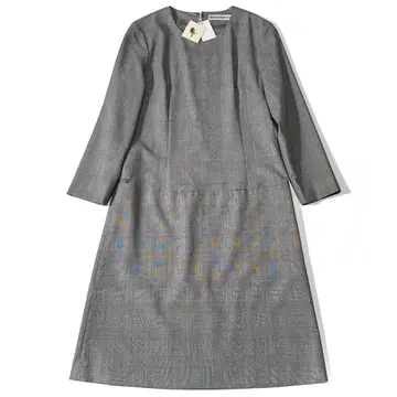 정가 5만 택 포함 마드모아젤 논논 원피스 글렌체크 울