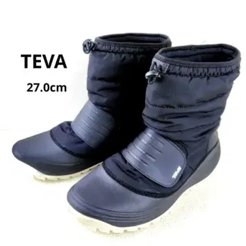 [ 새상품급 ] TEVA 스노우 부츠 벨크로 윈터 부츠 블랙 27cm