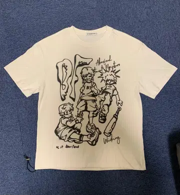 Y2K PunkFriend 셔츠 화이트 스트릿