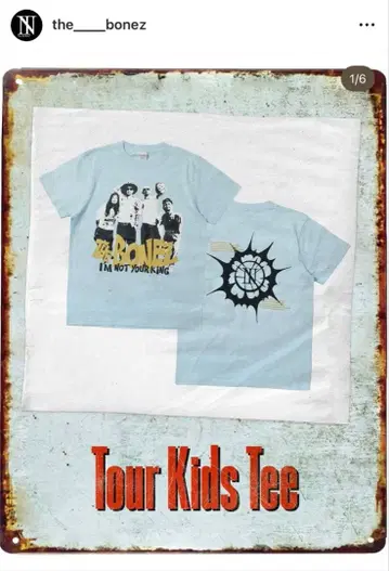 THE BONEZ 투어 키즈 T셔츠 160사이즈
