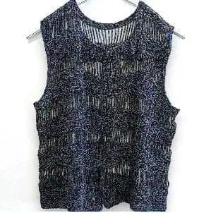 여성용 베스트 지레 니트 베스트 비침 올 시즌