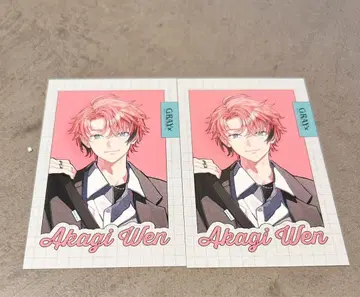 아카기 웬 GRAY ACCENT 랜덤 폴라로이드풍 카드 니지산지 2장