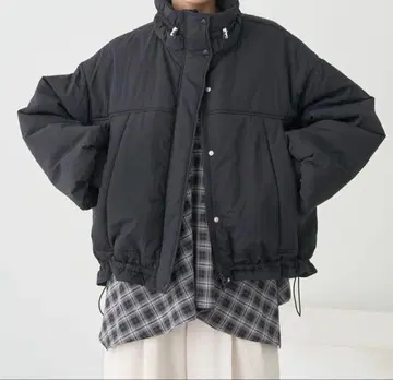 몬스터 코트 어스뮤직에코로지 숏 기장 블루종