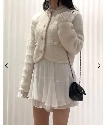 스나이델 퍼라이크 프릴 니트 자켓