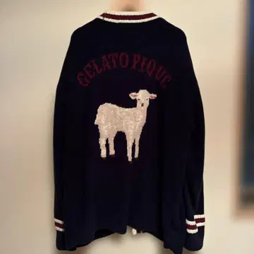 GELATO PIQUE 네이비 가디건 염소 남성용 L