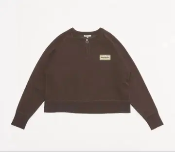 niko and - 백 로고 ZIP 풀오버 브라운 L 사이즈