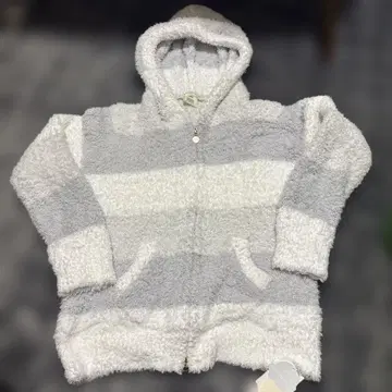 [ 미사용 새상품 ] piqu 그레이와 화이트의 스트라이프 룸웨어