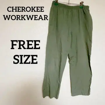 알뜰 CHEROKEE WORKWEAR 올리브 그린 캐주얼 팬츠