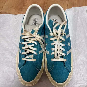 컨버스 터콰이즈 STAR& BARS 스웨이드 US 26.5cm