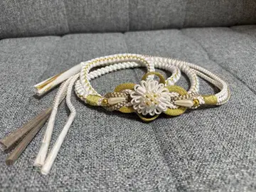 백금 꽃 모티브 허리띠