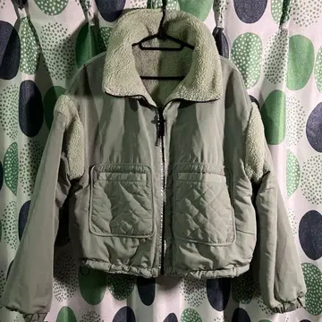 자라 리버서블 보아 아우터