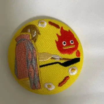 스튜디오 지브리 자수 캔뱃지 하울 칼시퍼