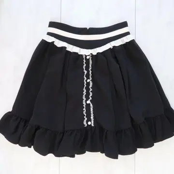 밀피유 클로젯 로디스포토 프릴 스커트 블랙 S